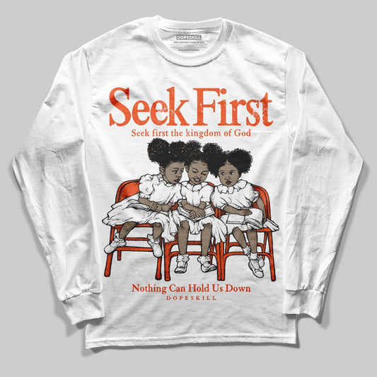 Orange Milk DopeSkill Long Sleeve T-Shirt New Seek First Graphic