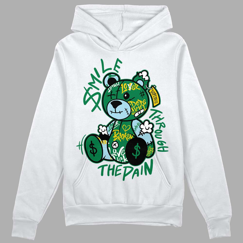 Lucky Green 5s DopeSkill Hoodie Sweatshirt Smile Through The Pain Graphic