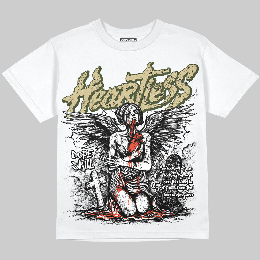 Olive Collection DopeSkill Oversize Print T-Shirt Heartless Graphic