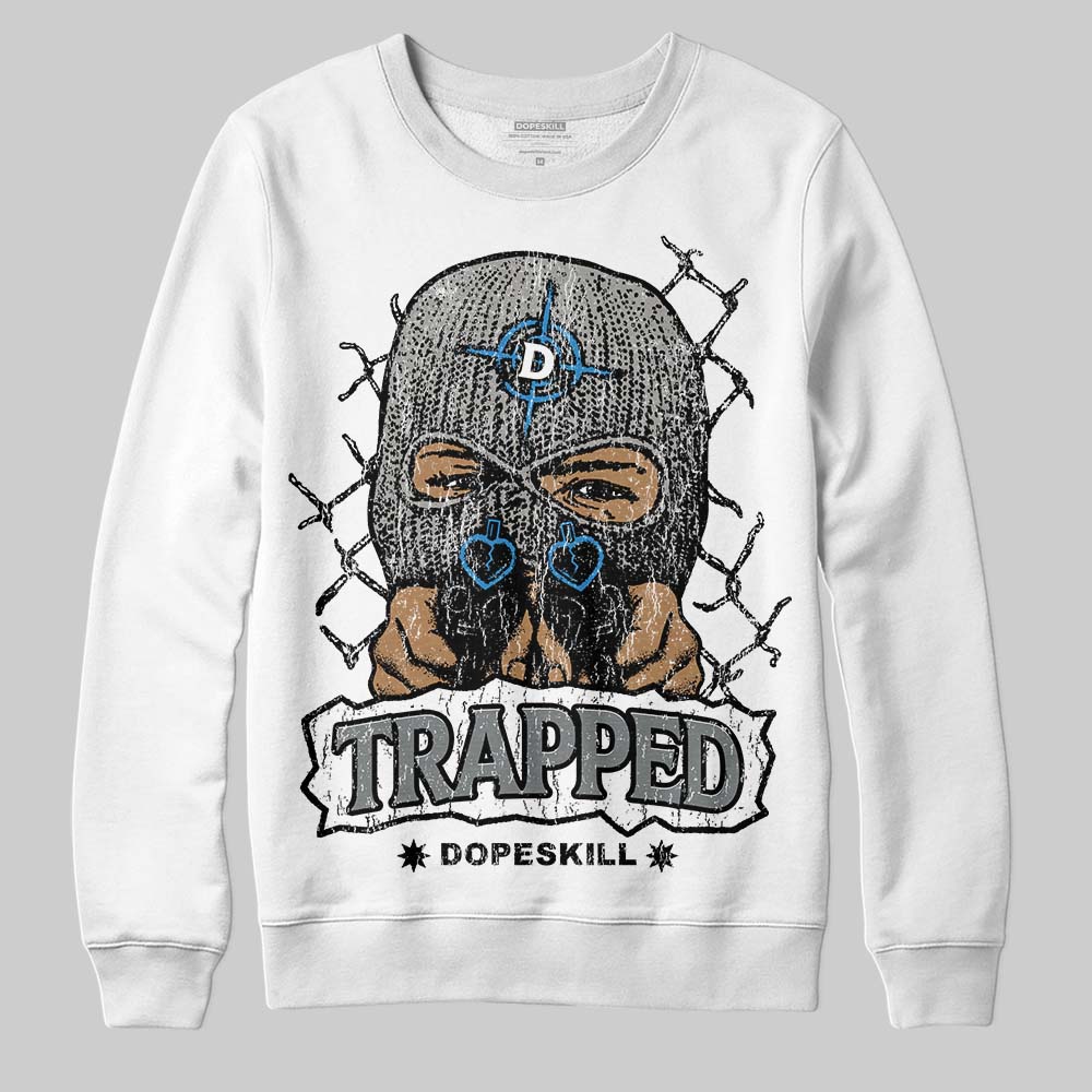 Cool Grey 9s DopeSkill Sweatshirt New Trapped Graphic