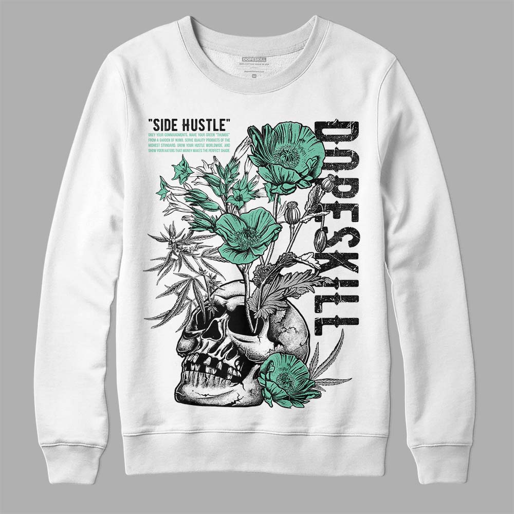 Green Glow 3s DopeSkill Sweatshirt Side Hustle Graphic