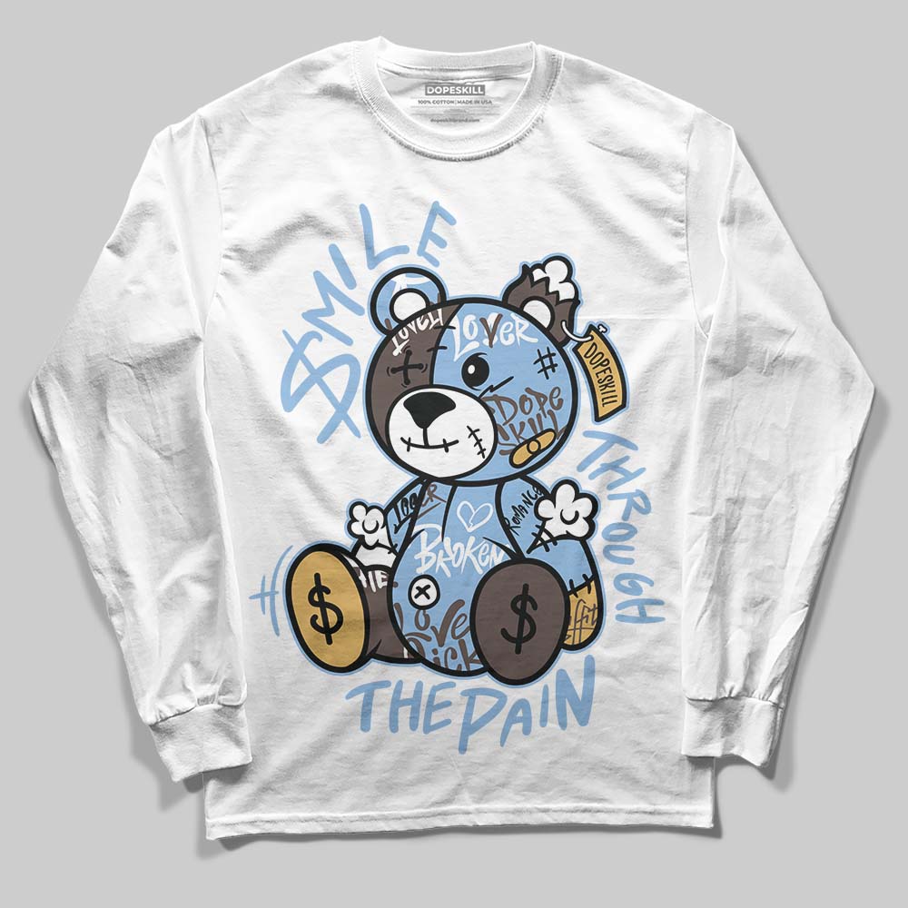 Handball Spezial Light Blue DopeSkill Long Sleeve T-Shirt Smile Through The Pain Graphic