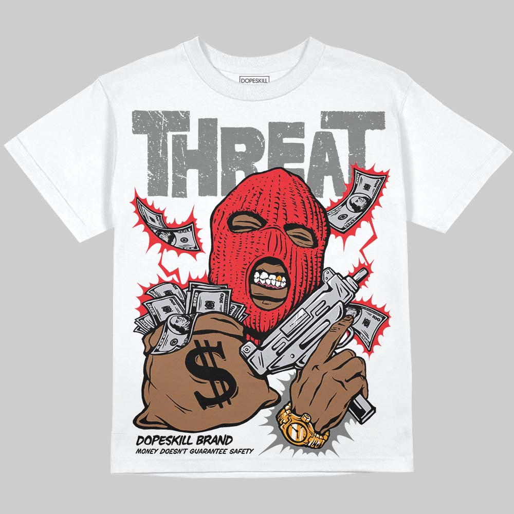 Grey Collection DopeSkill Oversize Print T-Shirt Under Threat Graphic