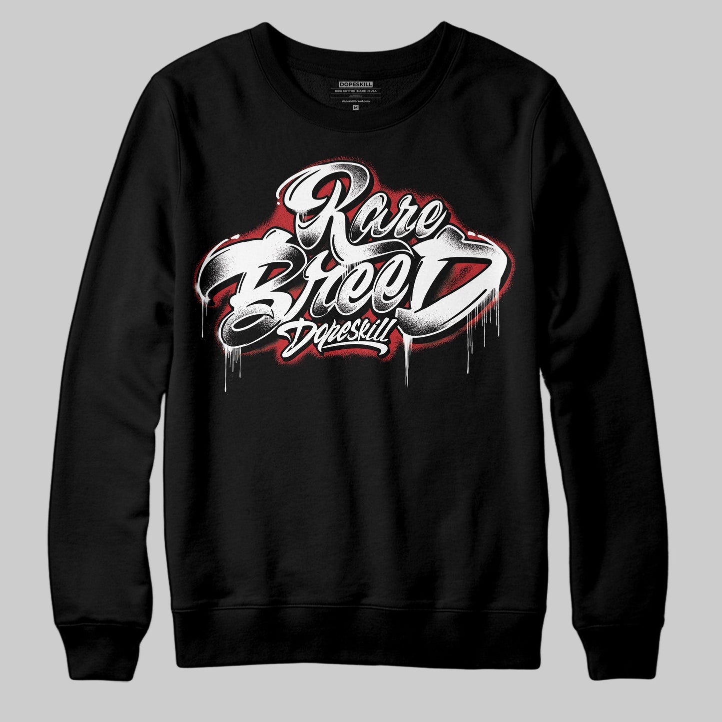 Bred Velvet 11s DopeSkill Sweatshirt Rare Breed Type Graphic