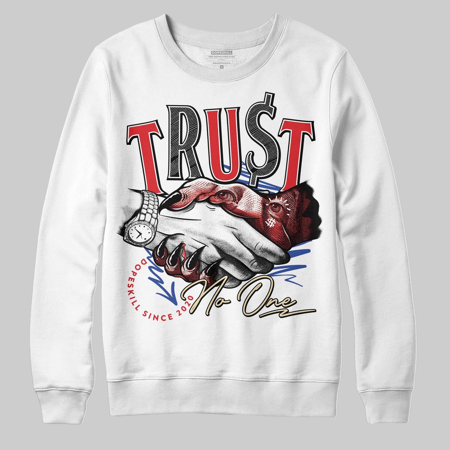 Seoul 2.0 3s DopeSkill Sweatshirt Trust No One Graphic