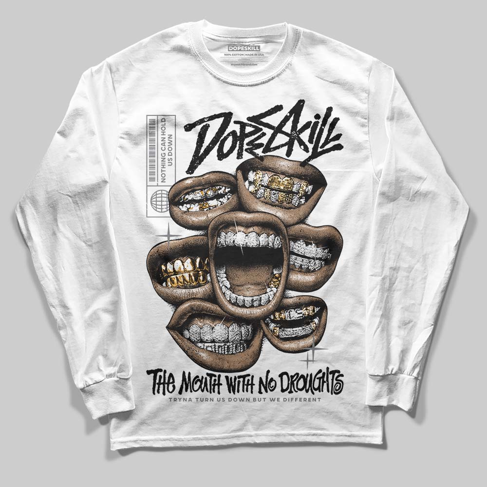 Fear 4s DopeSkill Long Sleeve T-Shirt The Mouth With No Droughts Graphic