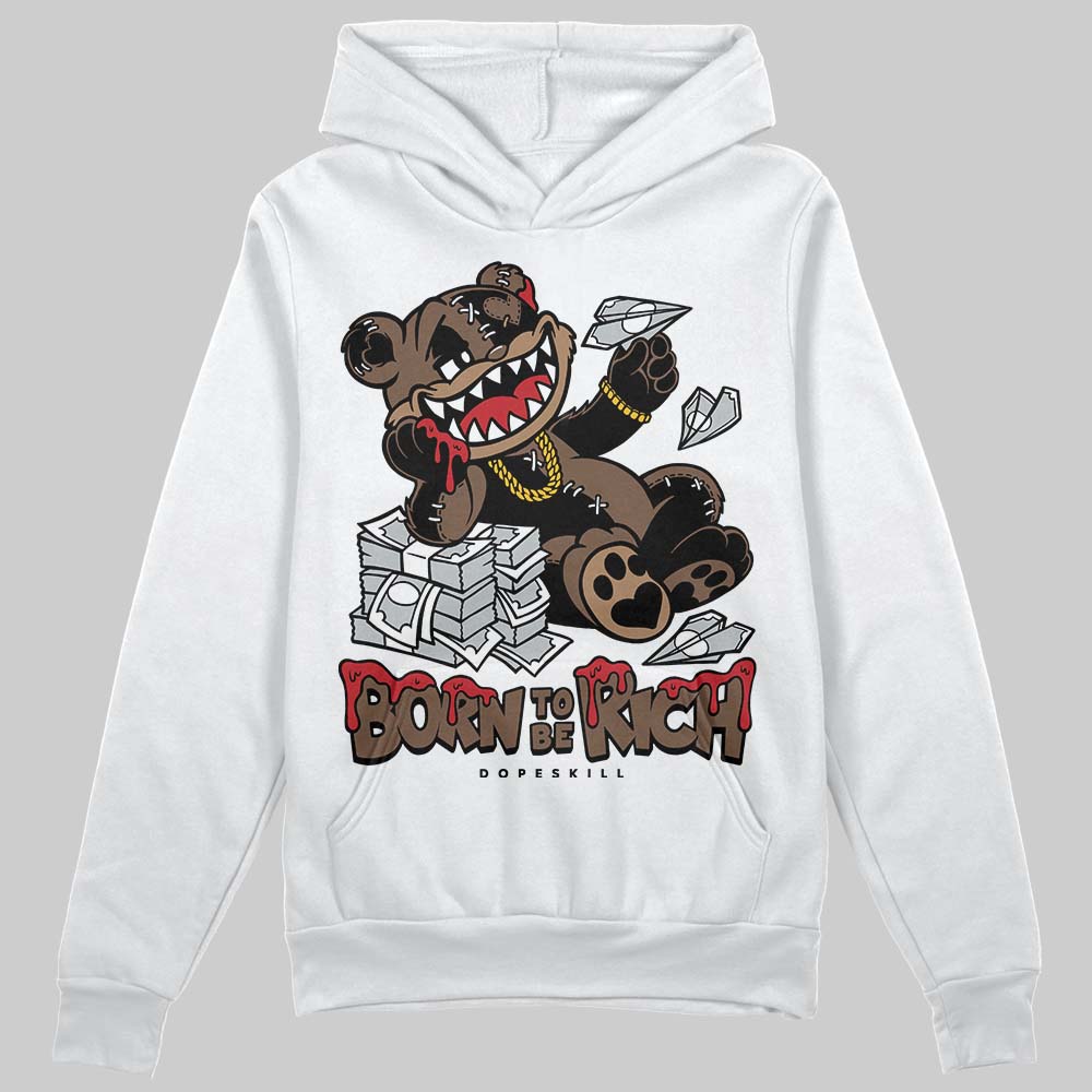 Olive 9s DopeSkill Hoodie Sweatshirt Born To Be Rich Graphic