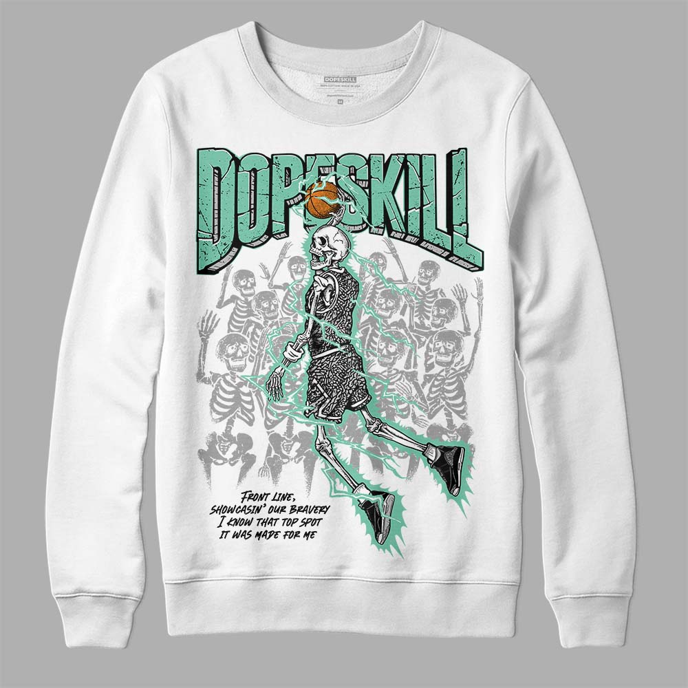 Green Glow 3s DopeSkill Sweatshirt Thunder Dunk Graphic