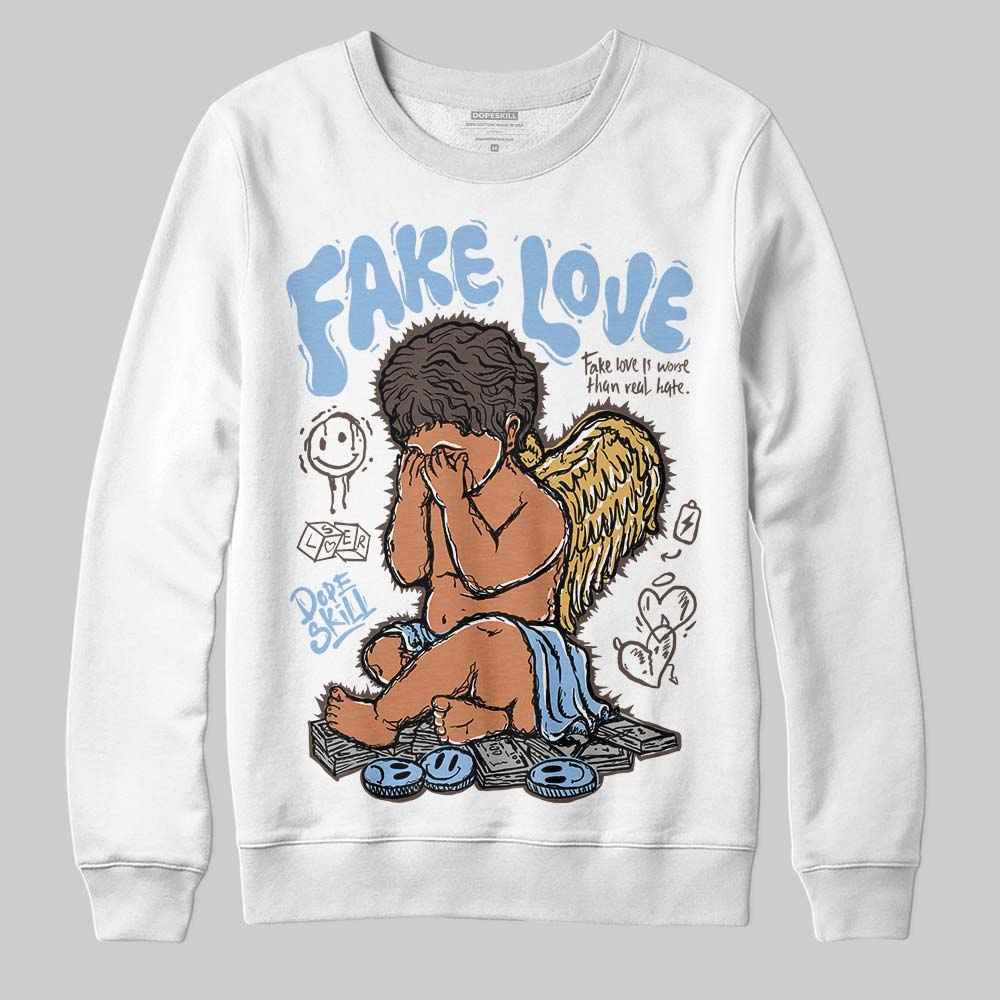 Handball Spezial Light Blue DopeSkill Sweatshirt False Love Graphic
