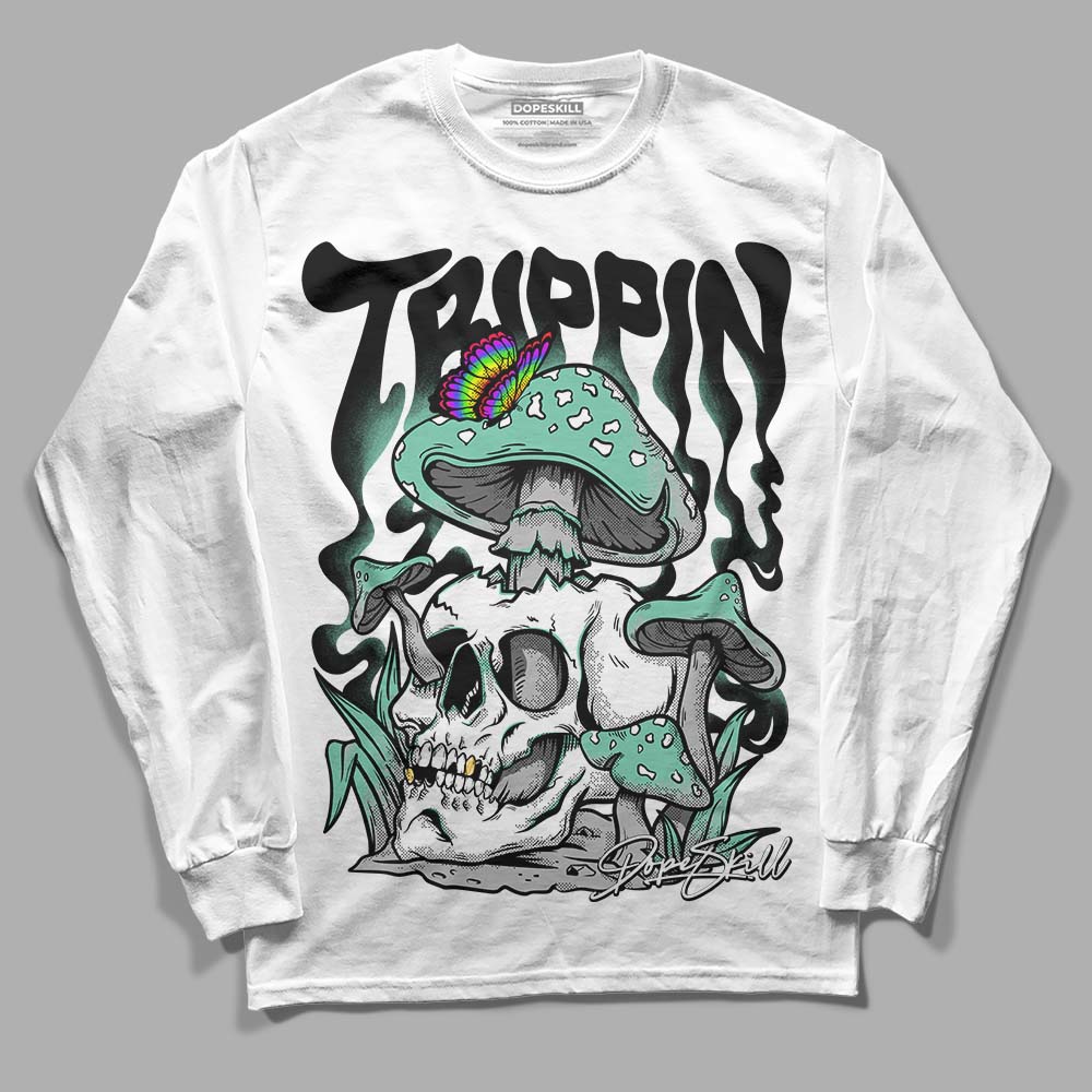 Green Glow 3s DopeSkill Long Sleeve T-Shirt Trippin Graphic