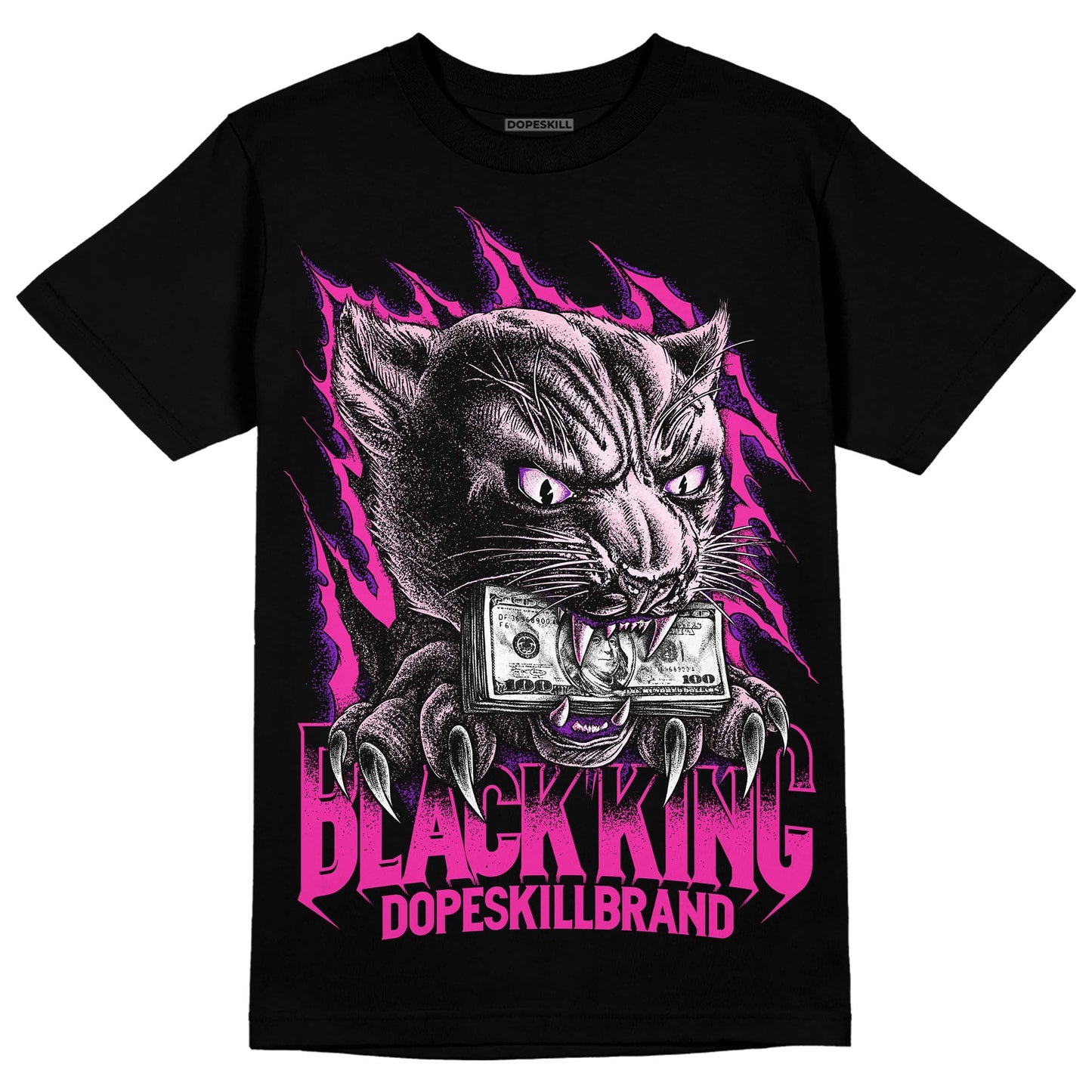 Triple Pink Dunk Low DopeSkill T-Shirt Black King Graphic