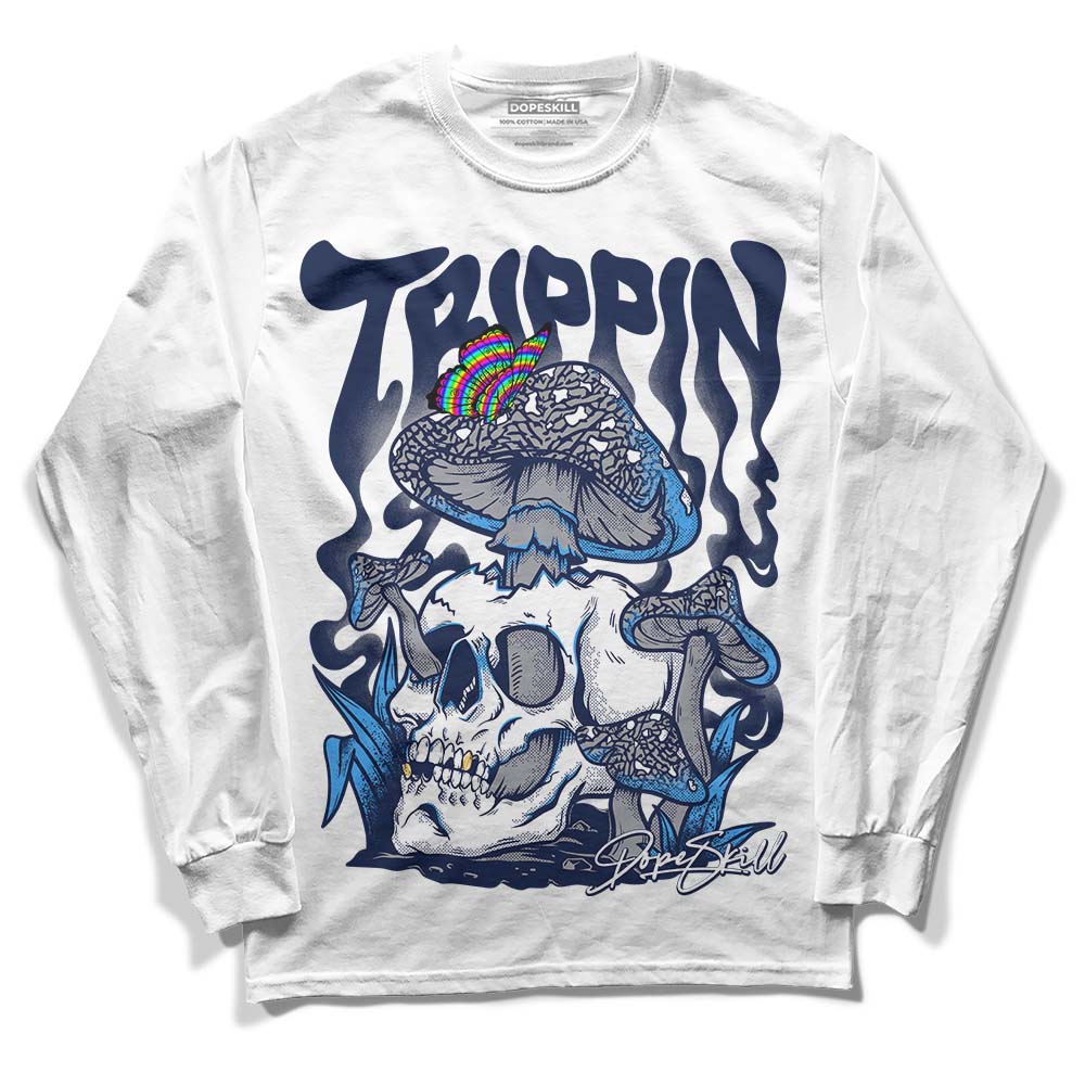 AJ Spizike White Obsidian DopeSkill Long Sleeve T-Shirt Trippin Graphic