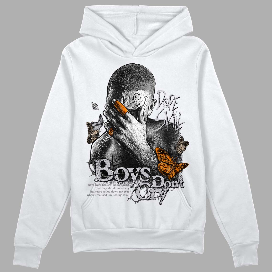 Grey Collection DopeSkill Hoodie Sweatshirt Boys Don't Cry Graphic