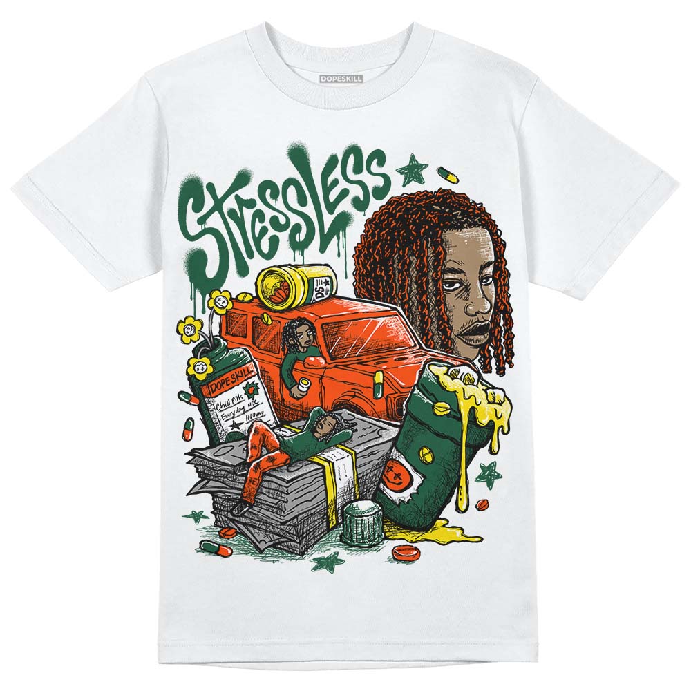 Dunk Team Dark Green Orange DopeSkill T-Shirt Stressless Graphic