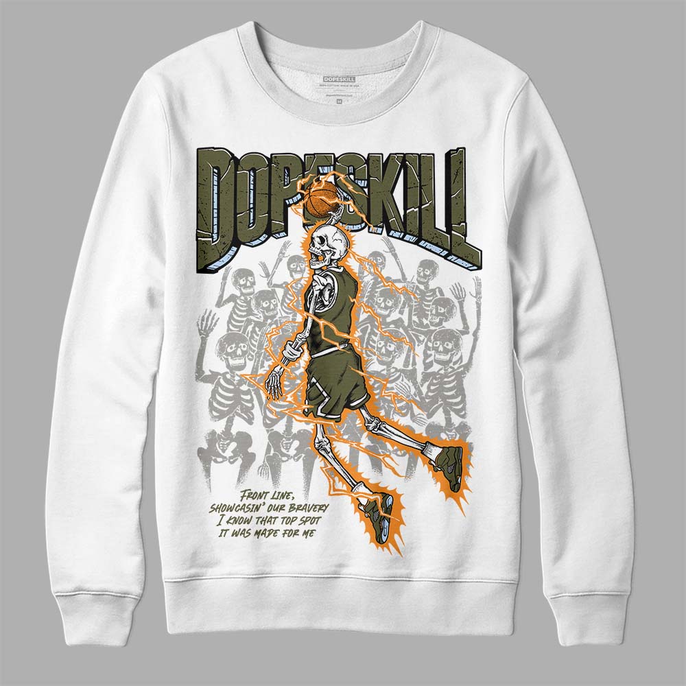 Olive 5s DopeSkill Sweatshirt Thunder Dunk Graphic