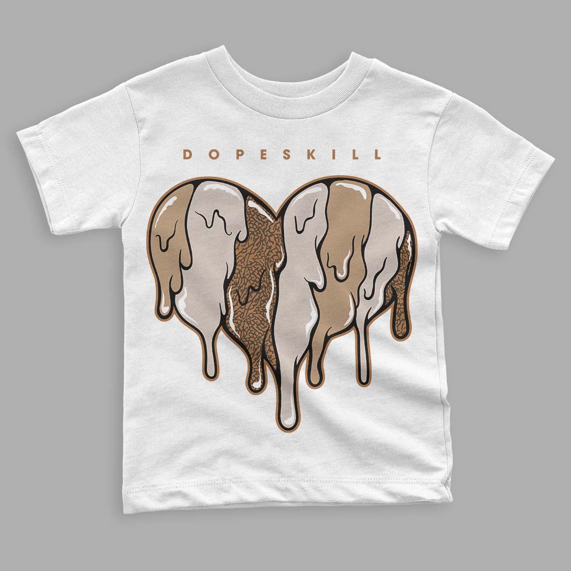 Palomino 3s DopeSkill Toddler Kids T-shirt Slime Drip Heart Graphic