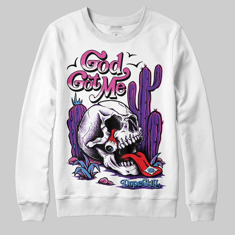 PURPLE Collection DopeSkill Sweatshirt God Got Me Graphic