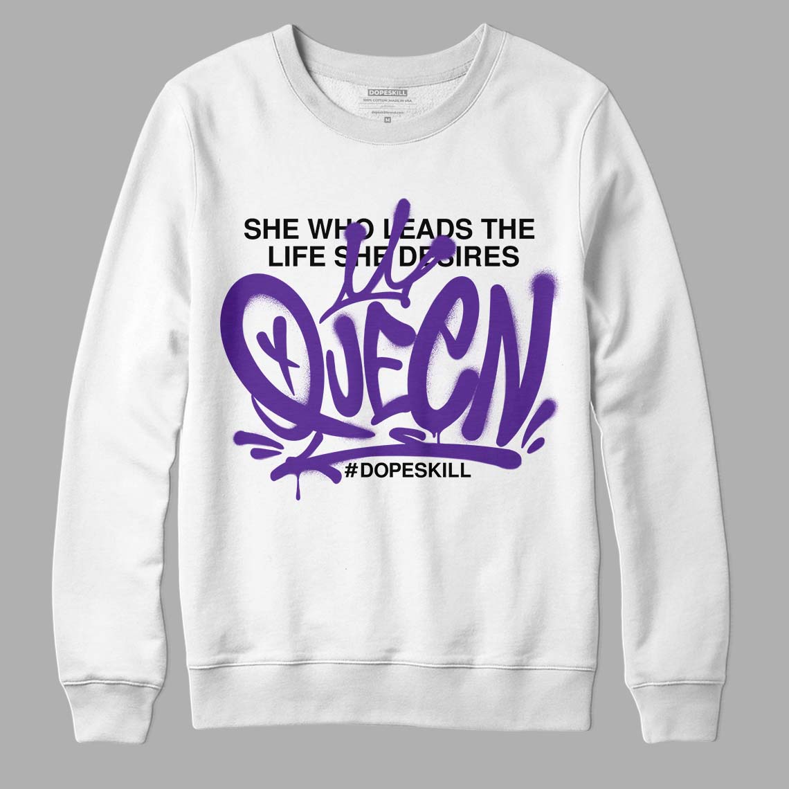 Court Purple 13s DopeSkill Sweatshirt Queen Graphic