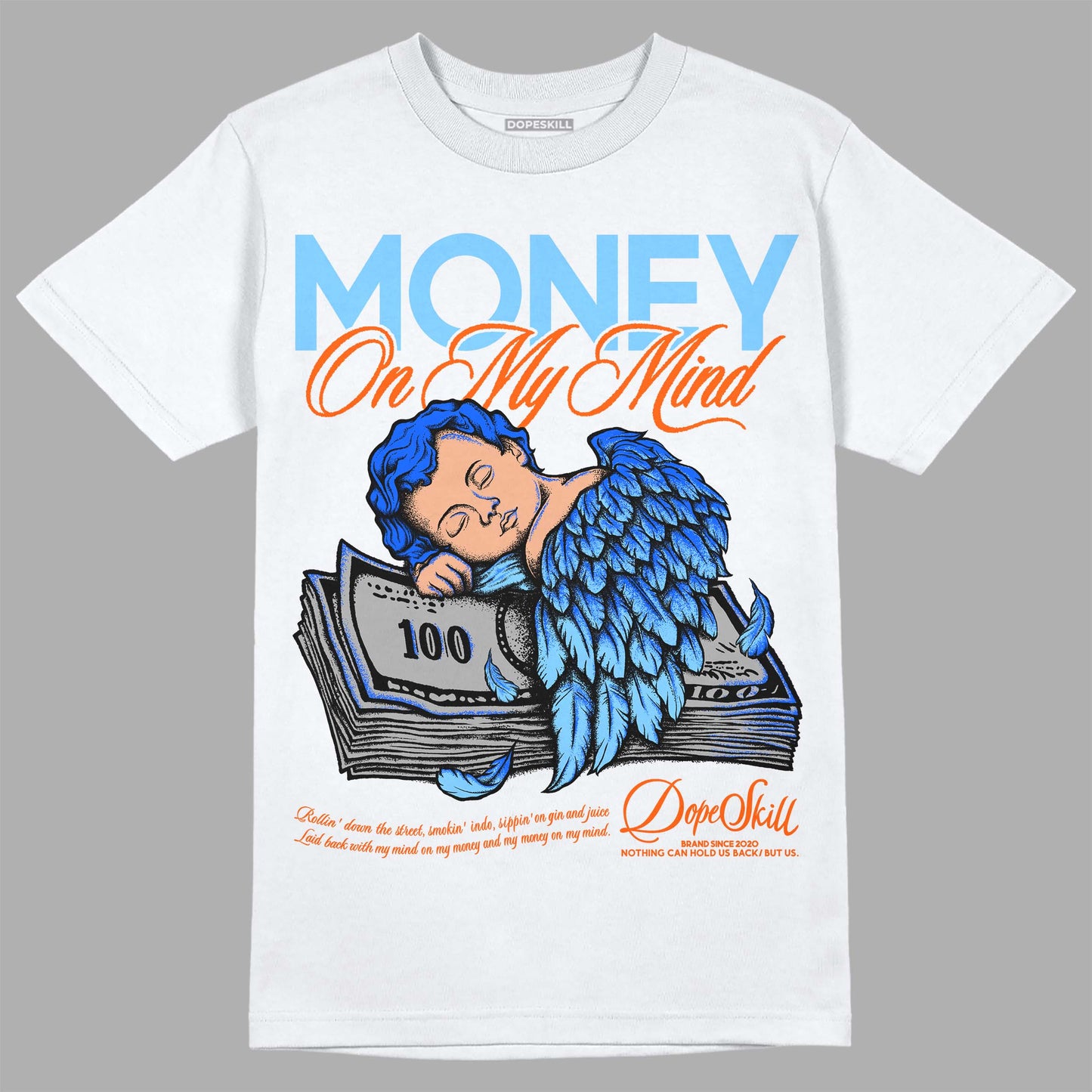 Dunk Low Futura University Blue DopeSkill T-Shirt MOMM Graphic