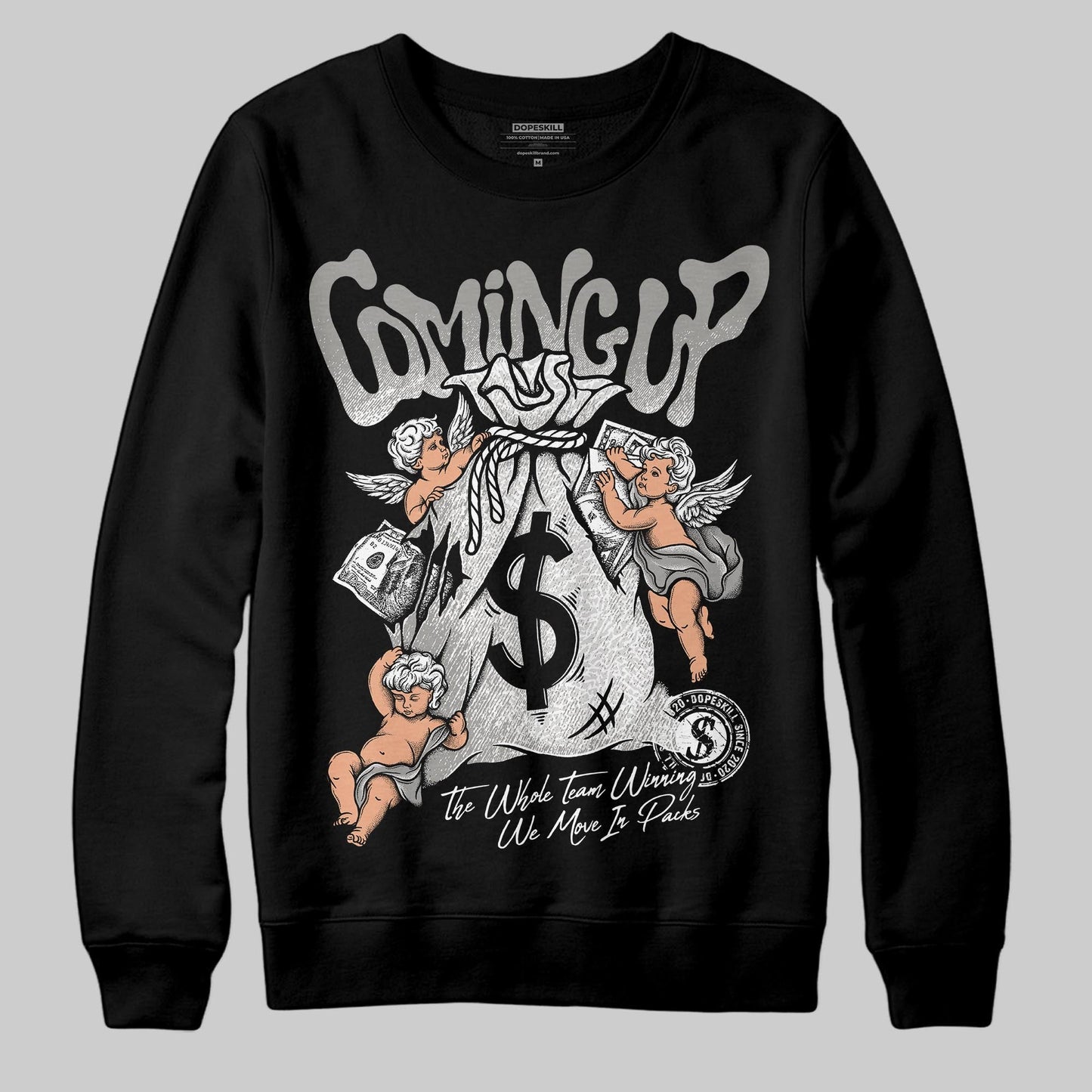 Pure Money 3s DopeSkill Sweatshirt Money Bag Coming Up Graphic