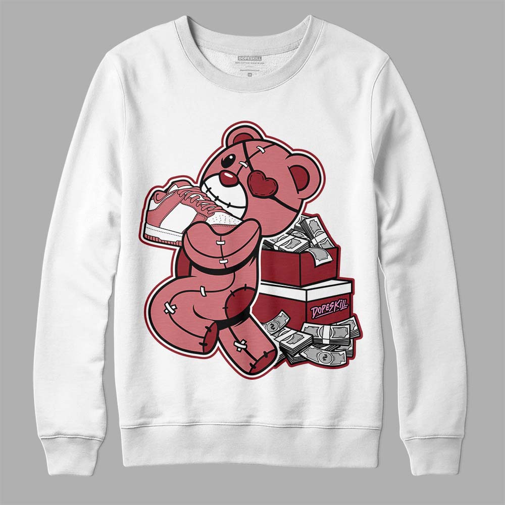 Valentine's Day Collection DopeSkill Sweatshirt Bear Steals Sneaker Graphic