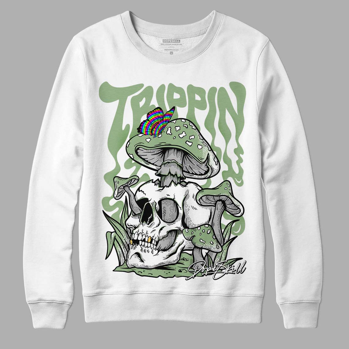 Seafoam 4s DopeSkill Sweatshirt Trippin Graphic