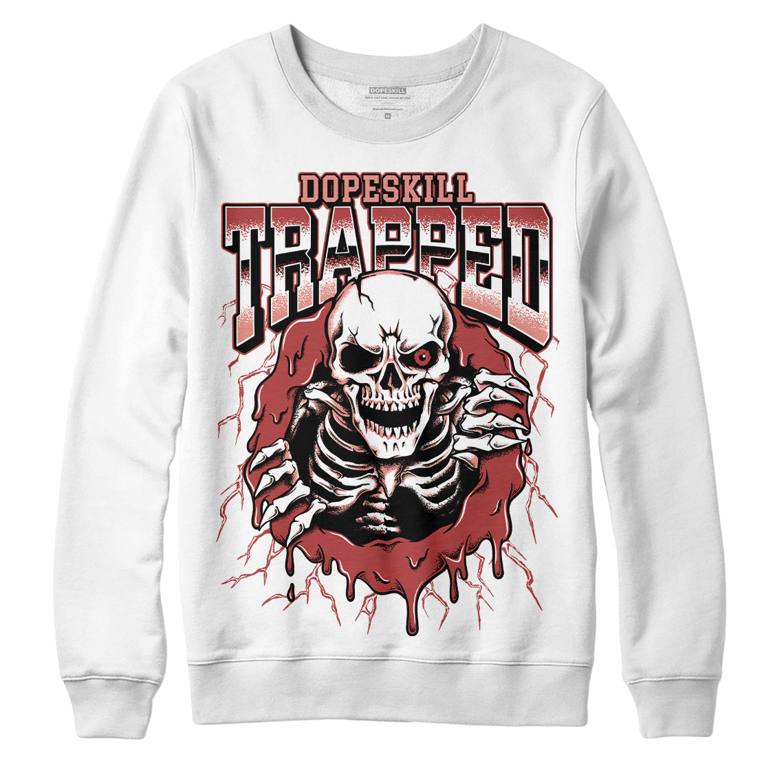 Dune Red 13s DopeSkill Sweatshirt Trapped Halloween Graphic
