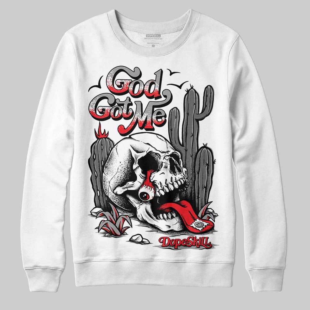 Grey Collection DopeSkill Sweatshirt God Got Me Graphic