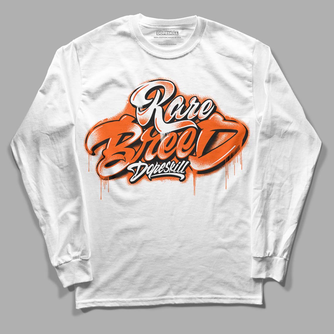 Orange Milk DopeSkill Long Sleeve T-Shirt Rare Breed Type Graphic