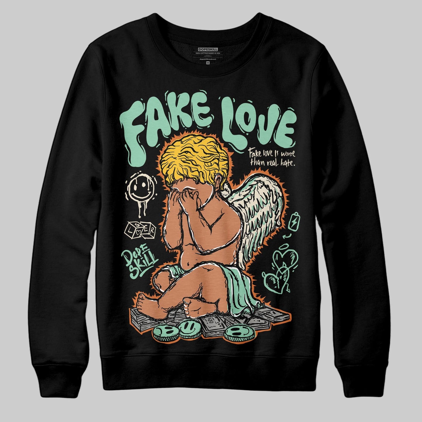 SB Dunk “Rodeo” DopeSkill Sweatshirt False Love Graphic