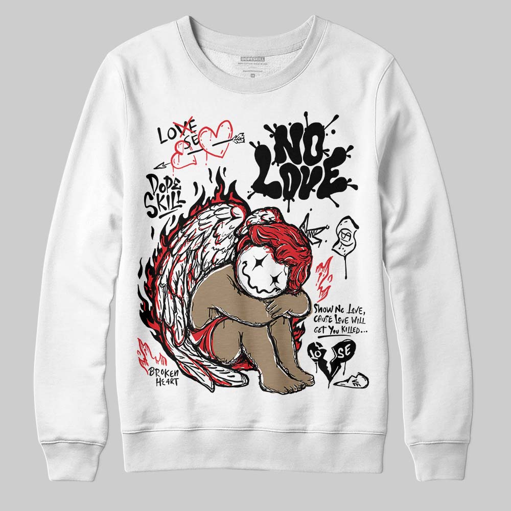 Dunk Panda White Black DopeSkill Sweatshirt No Love Graphic