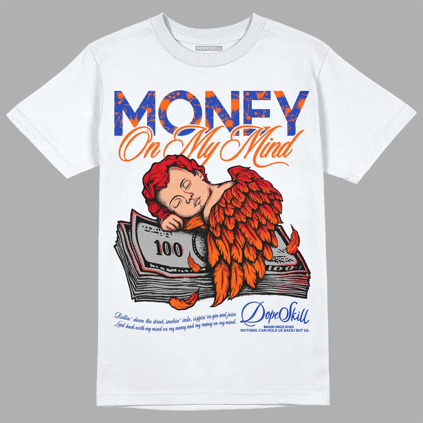 Dunk Low Futura Orange Blaze DopeSkill T-Shirt MOMM Graphic