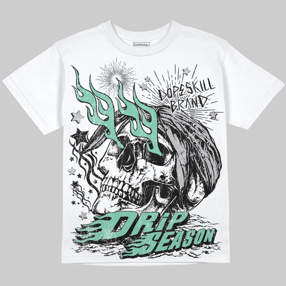 Green Glow 3s DopeSkill Oversize Print T-Shirt Drip Season Graphic