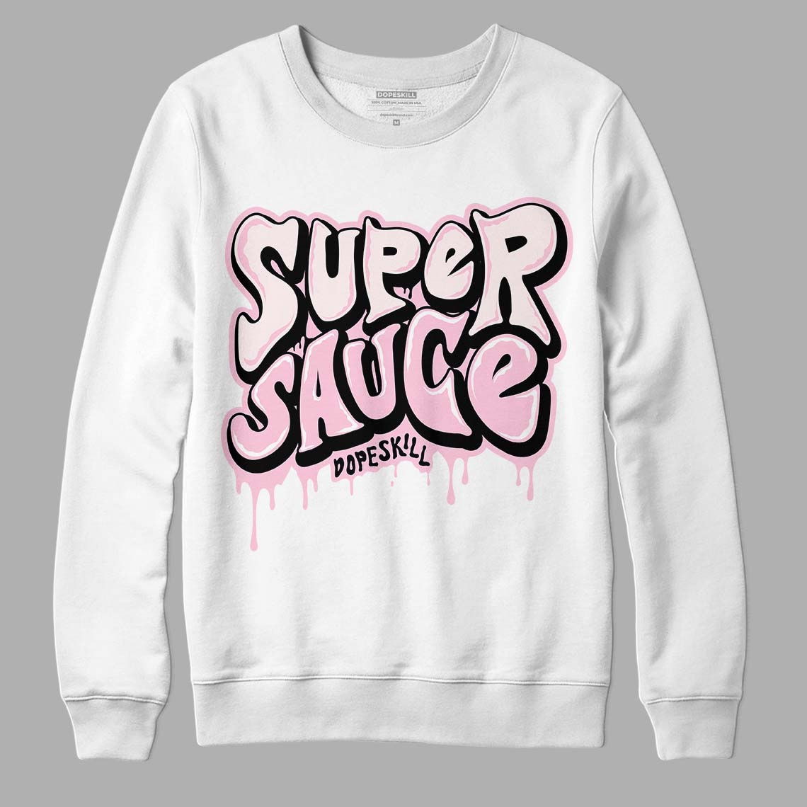 Dunk Low Pink Foam DopeSkill Sweatshirt Super Sauce Graphic