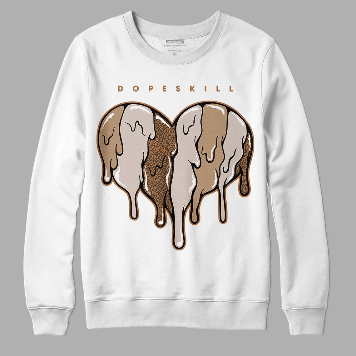 Palomino 3s DopeSkill Sweatshirt Slime Drip Heart Graphic