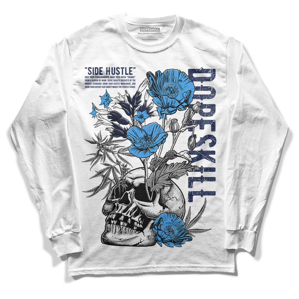 AJ Spizike White Obsidian DopeSkill Long Sleeve T-Shirt Side Hustle Graphic