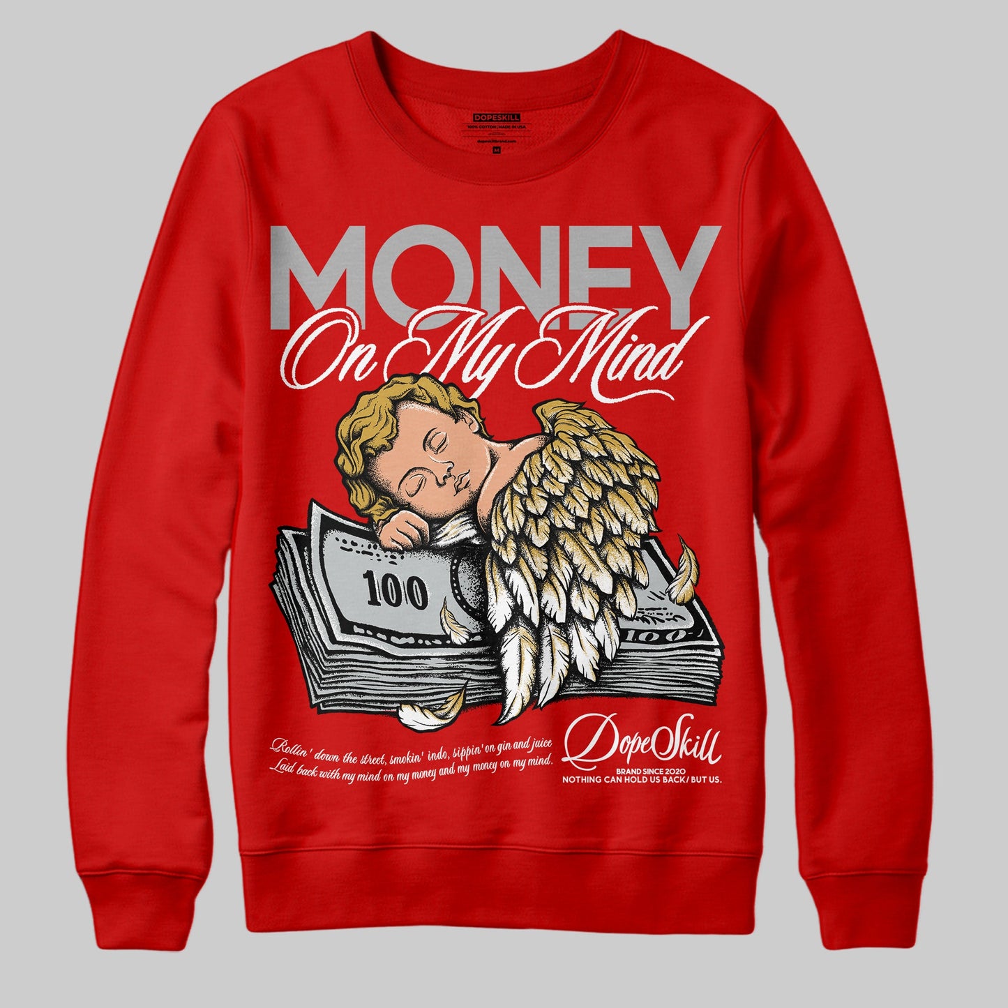 Bred Velvet 11s DopeSkill Red Sweatshirt MOMM Graphic