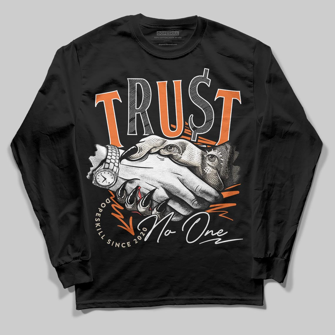 Starfish 3s DopeSkill Long Sleeve T-Shirt Trust No One Graphic