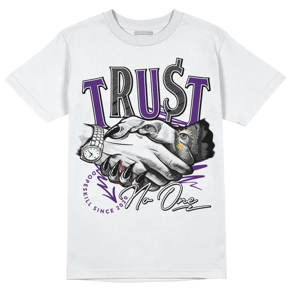 Field Purple 12s DopeSkill T-Shirt Trust No One Graphic