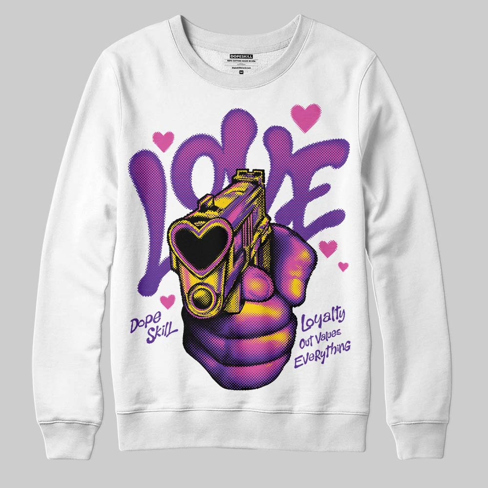 PURPLE Collection DopeSkill Sweatshirt Love Shot Graphic