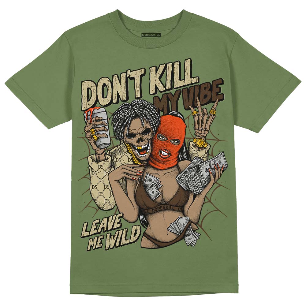 Olive Collection DopeSkill Olive T-shirt Don't Kill My Vibe Graphic