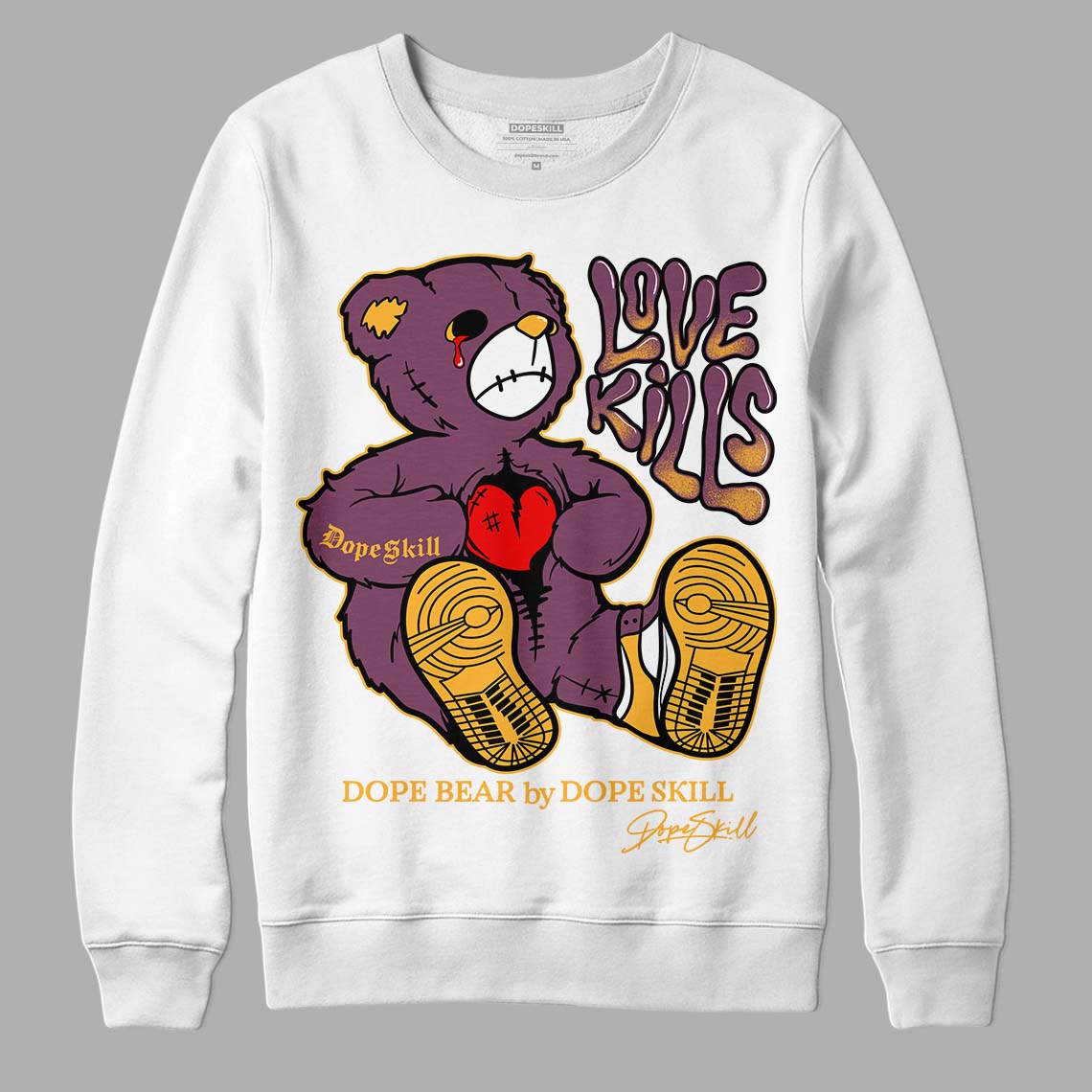 Brotherhood 1s High OG DopeSkill Sweatshirt Love Kills Graphic