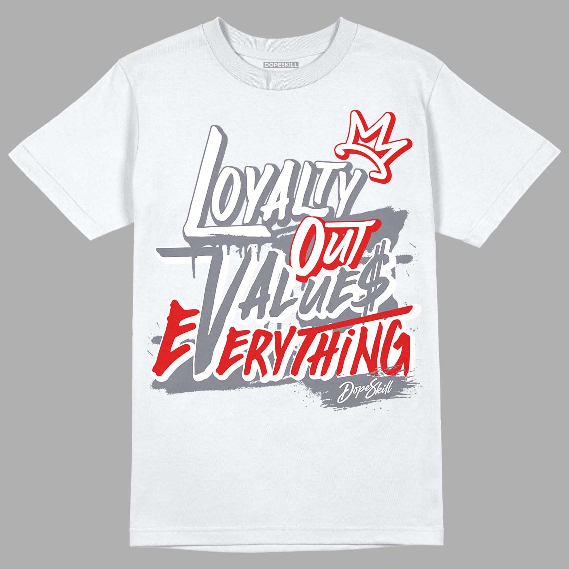 Fire Red 9s DopeSkill T-Shirt LOVE Graphic