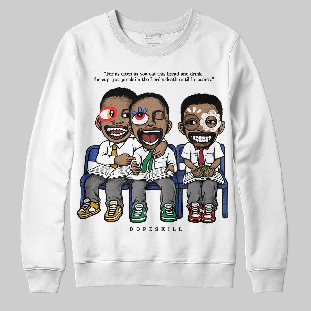 Black and White Collection DopeSkill Sweatshirt First Sunday Graphic
