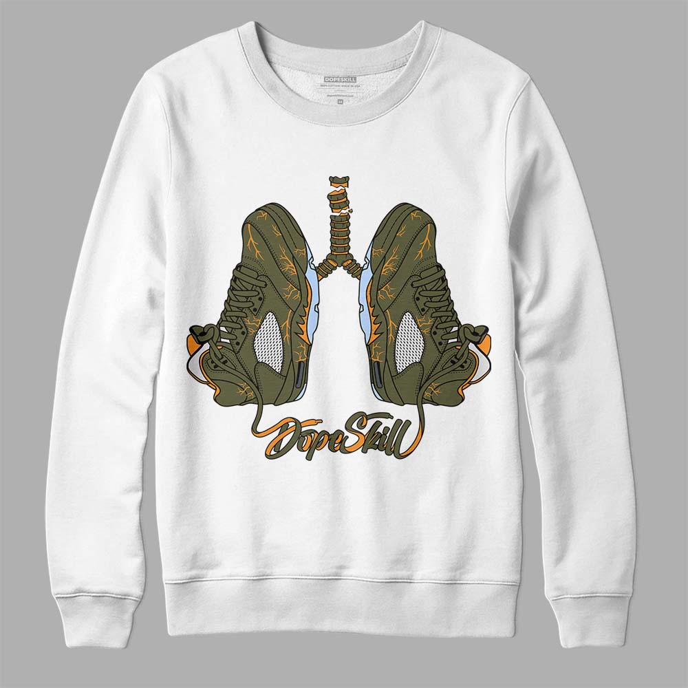 Olive 5s DopeSkill Sweatshirt Breathe Graphic