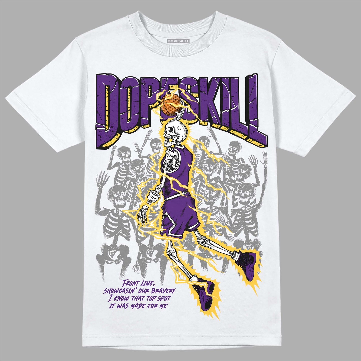 Field Purple 12s DopeSkill T-Shirt Thunder Dunk Graphic