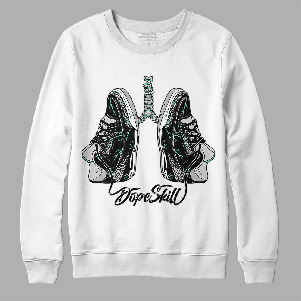 Green Glow 3s DopeSkill Sweatshirt Breathe Graphic