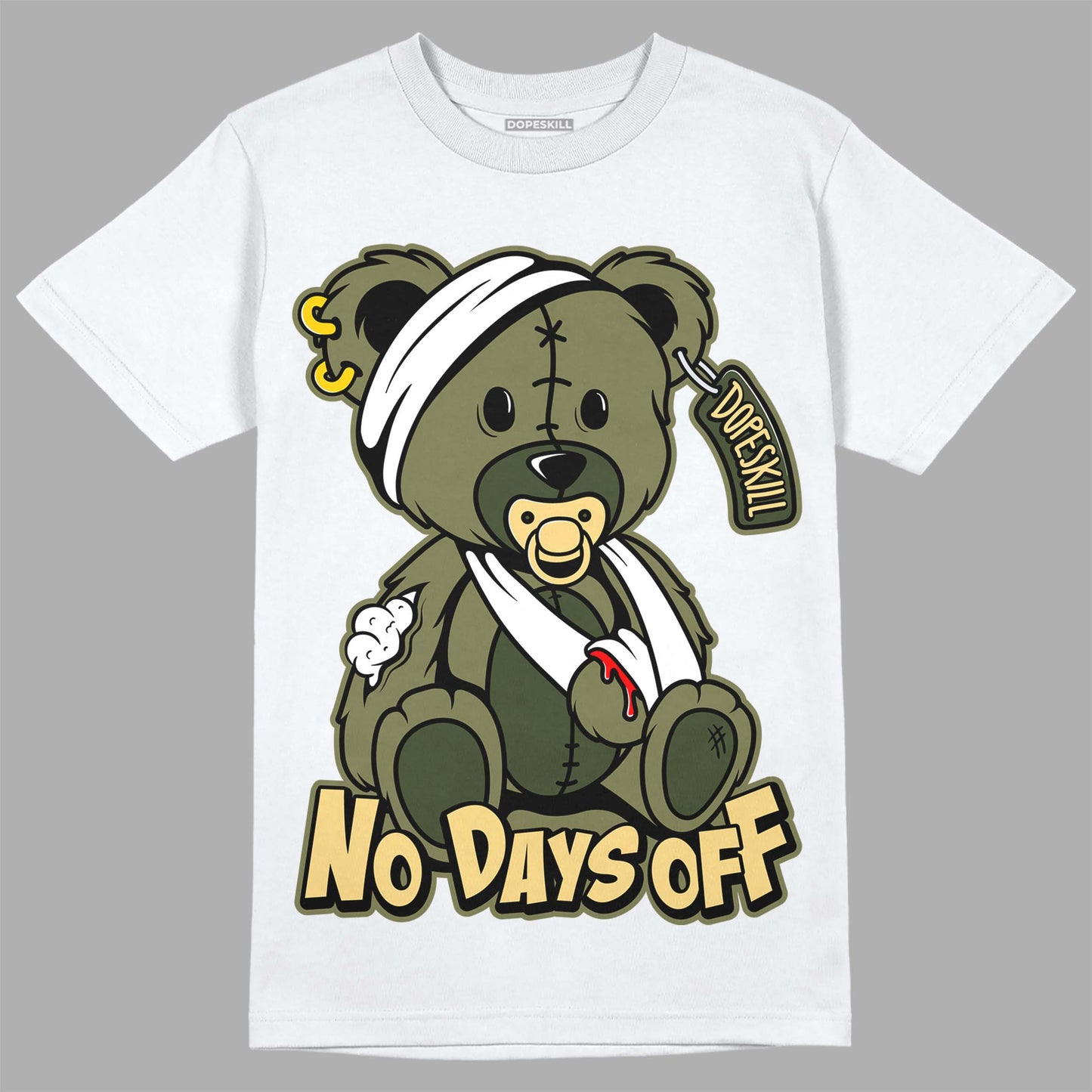 Craft Olive 4s DopeSkill T-Shirt Hurt Bear Graphic