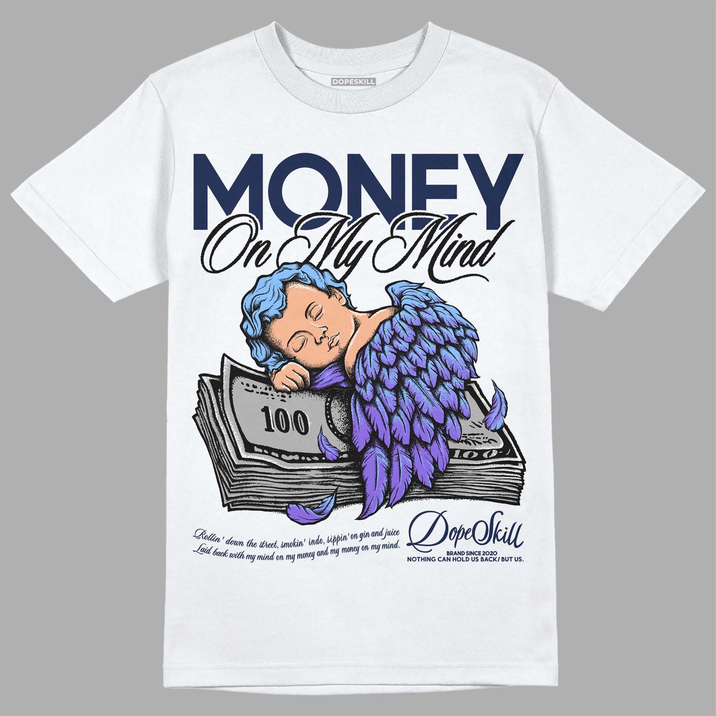 Midnight Navy 5s DopeSkill T-Shirt MOMM Graphic