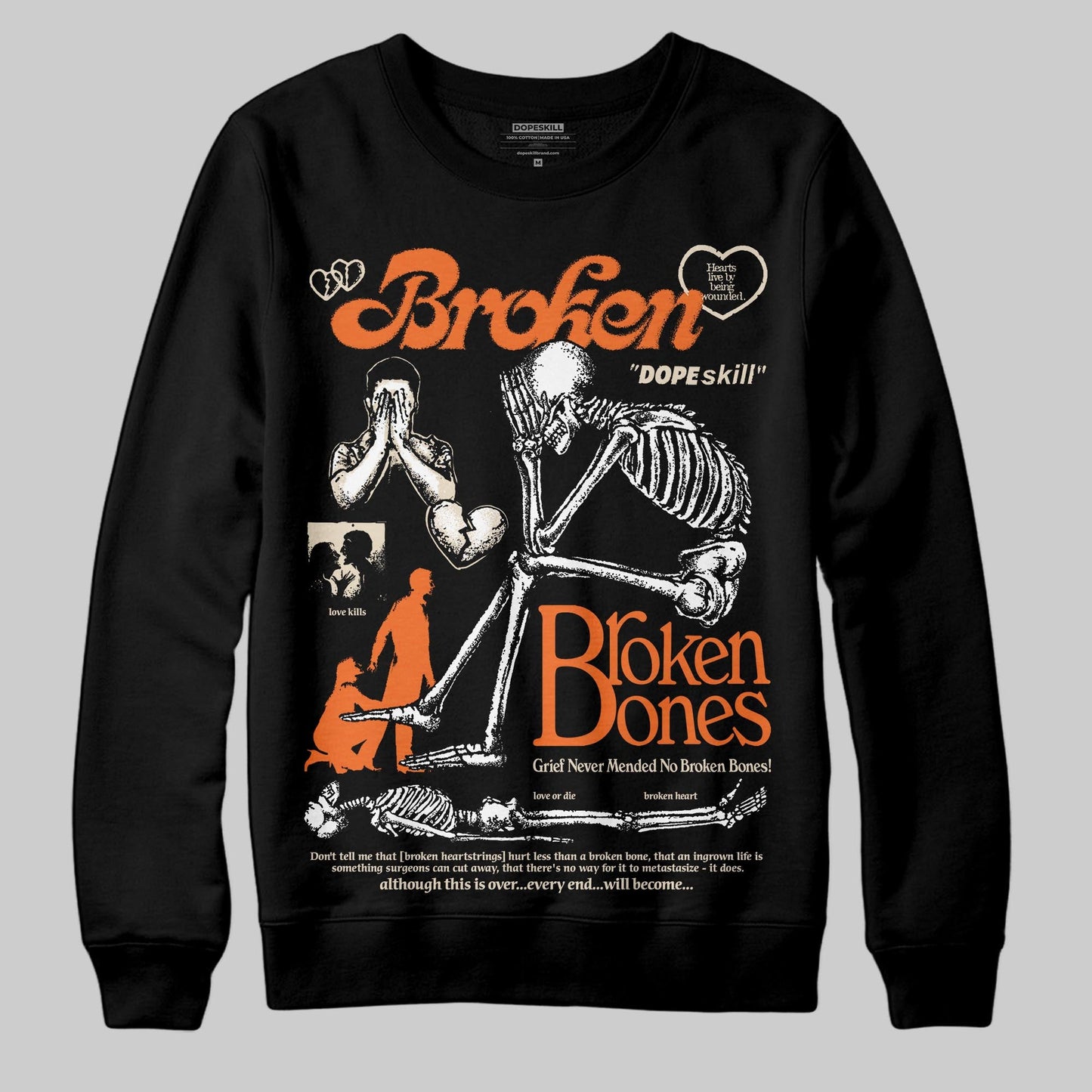 Starfish 3s DopeSkill Sweatshirt Broken Bones Graphic